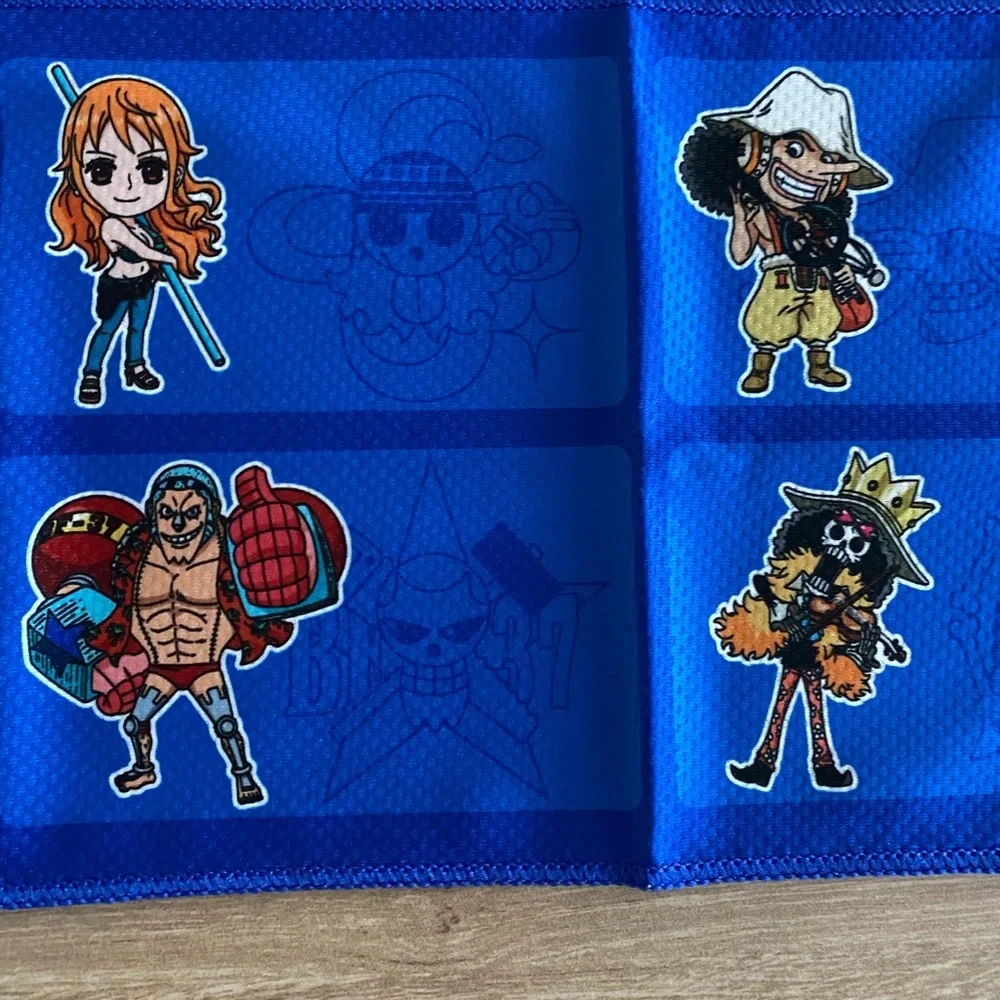 New Anime One Piece Mini Cooling Towel - Chibi Crew Art